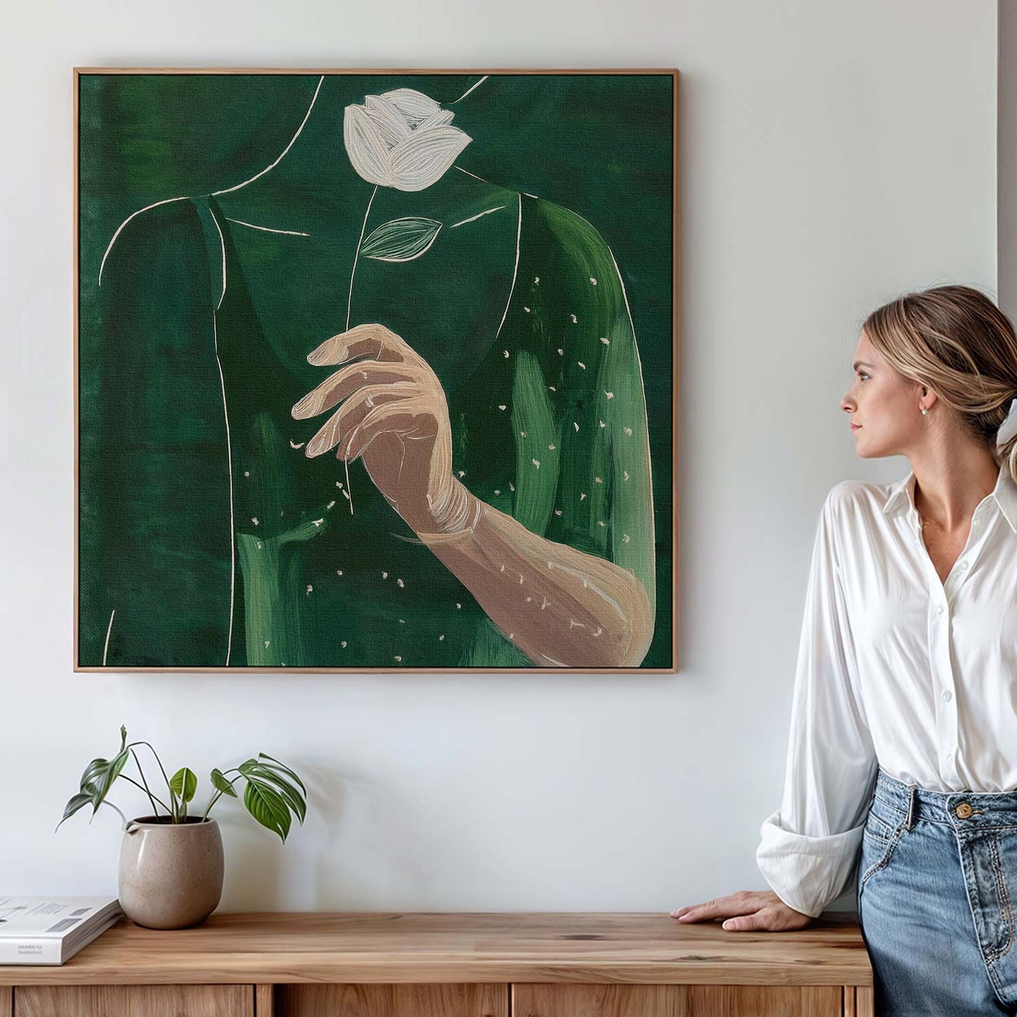 Tableau sur toile silhouette femme