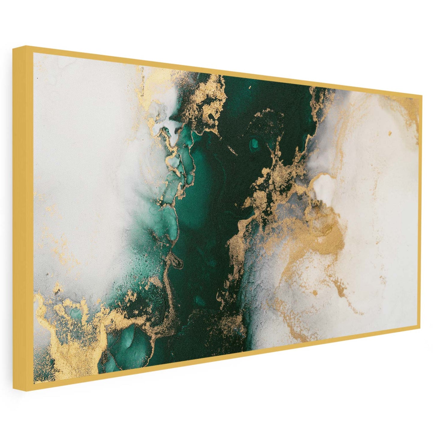 Tableau sur toile de marbre vert