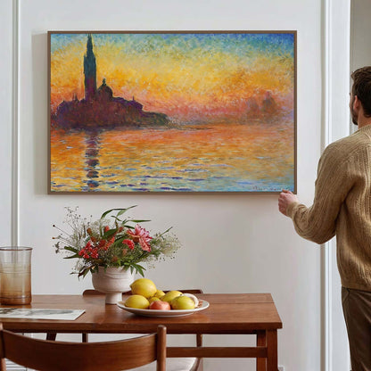 Coucher de soleil à Venise Claude Monet