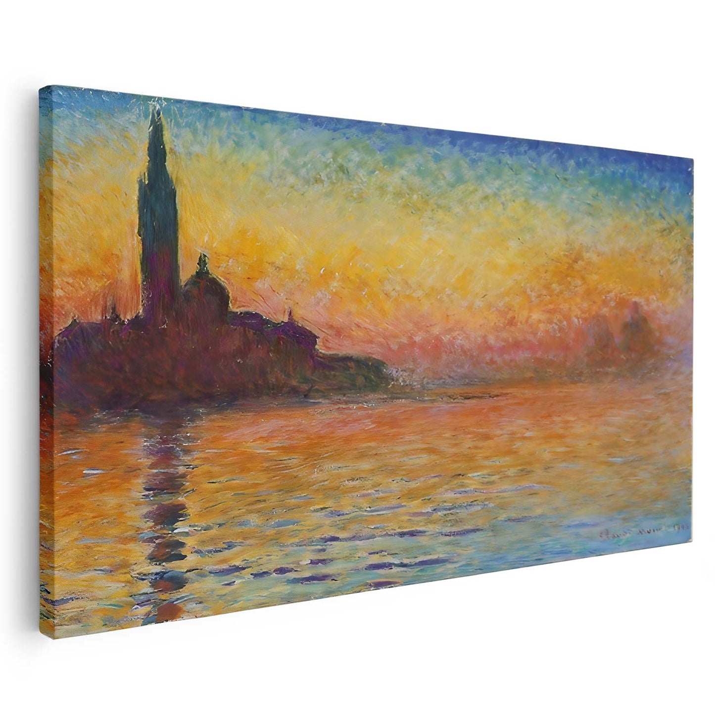 Coucher de soleil à Venise Claude Monet