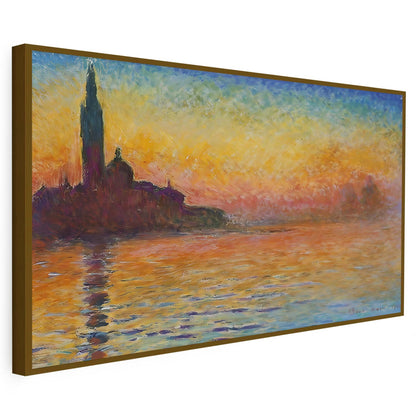 Coucher de soleil à Venise Claude Monet